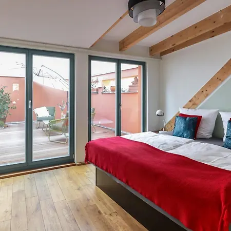 Bohnapartments Bauhaus - Absolutes Zentrum - Terrasse - Vollausstattung - Wlan Lägenhet